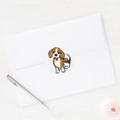 Beagle Welpen Hund Cartoon - Liebe Beagle Sticker (Umschlag)