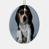 Beagle-Welpen-HundeFoto Keramik Ornament (Rechts)