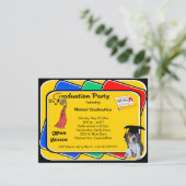 Beagle-Welpen-laden rotes Einladung (Stehend Vorderseite)