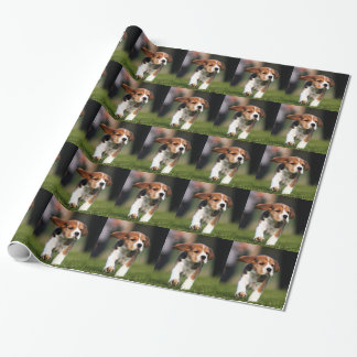 Beagle-Welpen-Liebe Geschenkpapier