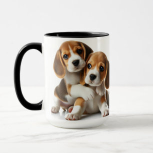 Beagle Welpen! Passen Sie Ihre Tasse an!