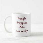 Beagle-Welpen-Tasse Kaffeetasse (Links)