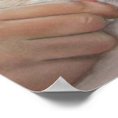 Beagle Welpen- und Kinderporträt Poster (Ecke)