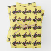 Beagle Welpen und Schmetterlinge Geschenkpapier Set (Beispiel)