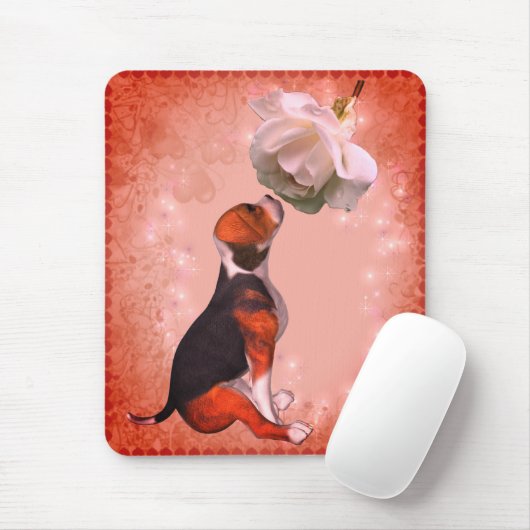 Beagle Welpenhund Mousepad (Mit Mouse)