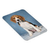 Beagle Welpenmagnet Magnet (Rechte Seite)