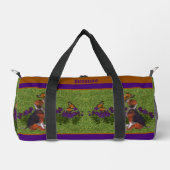 Beagle Welpenschmetterlinge Hunde Kunst Personalis Duffle Bag (Vorderseite)