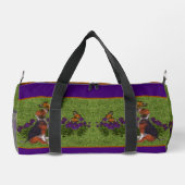 Beagle Welpenschmetterlinge Hunde Kunst Personalis Duffle Bag (Rückseite)
