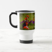 Beagle Welpenschmetterlinge Hunde Kunst Personalis Reisebecher (Links)