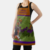 Beagle Welpenschmetterlinge Hunde Kunst Personalis Schürze (InSitu)