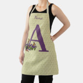 Beagle Welpenschmetterlinge Monogramm Initial A Na Schürze (InSitu)