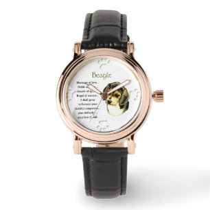 Beagle Welpenwesen Liebe Geschenke Armbanduhr