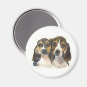 Beagle Welppies Magnet (Vorderseite/Rückseite)