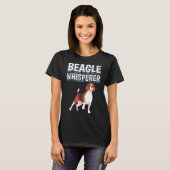 Beagle Whisperer Dog Owner Quote Beagle T-Shirt (Vorne ganz)