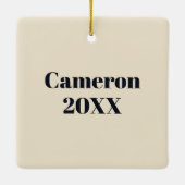 Beagle Wine Snob Keramikornament (Rückseite)