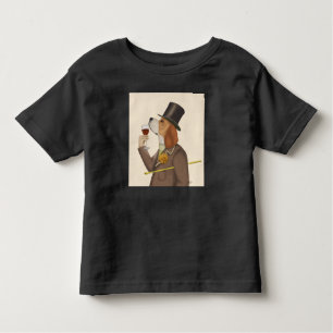 Beagle Wine Snob Kleinkind T-shirt