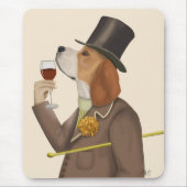 Beagle Wine Snob Mousepad (Vorne)