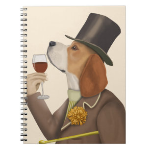 Beagle Wine Snob Notizblock