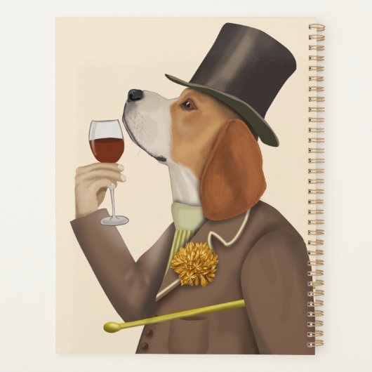 Beagle Wine Snob Planer (Rückseite)