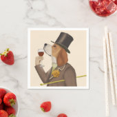 Beagle Wine Snob Serviette (Beispiel)