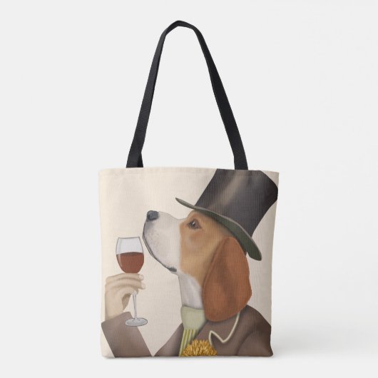 Beagle Wine Snob Tasche (Rückseite)