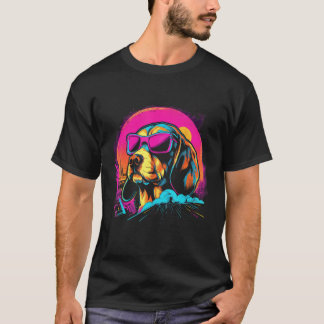 Beagle with Sunglasses Retro Design T-Shirt
