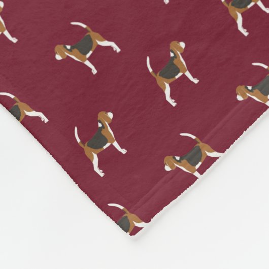 Beagle-Wurzeldecke Fleecedecke (Ecke)