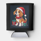 Beagle Xmas Lighting Santa Beagle Dog Weihnachten Dosenkühler (Vorderseite)