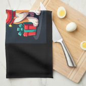 Beagle Xmas Lighting Santa Beagle Dog Weihnachten Geschirrtuch (Viertel Falte)