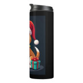 Beagle Xmas Lighting Santa Beagle Dog Weihnachten Thermosbecher (Nach rechts gedreht)