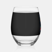 Beagle Xmas Lighting Santa Beagle Dog Weihnachten Weinglas Ohne Stiel (Rechts)