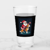 Beagle Xmas Lighting Santa Riding Beagle Dog Chris Glas (Vorderseite)