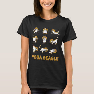 Beagle Yoga Beagle Yoga-Haltung Meditation T-Shirt