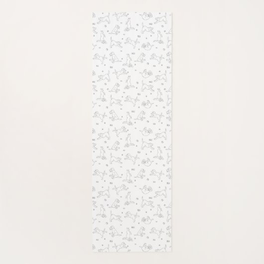 Beagle-Yoga-Pose Yogamatte (Rückseite)