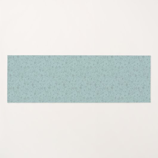 Beagle-Yoga-Pose Yogamatte (Vorderseite (Horizontal))