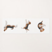 Beagle Yoga Pose Yogamatte (Rückseite (Horizontal))