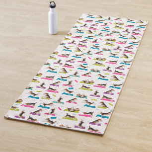 Beagle-Yoga-Pose Yogamatte