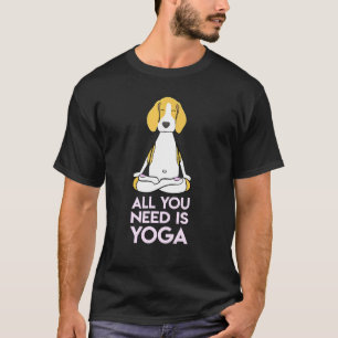 Beagle-Yoga-Welpe Beagle Hund T-Shirt