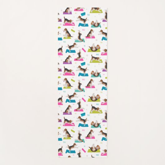 Beagle Yoga Yogamatte (Vorderseite)