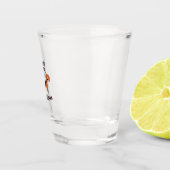 Beagle Zuhause Schnapsglas (Rechts)