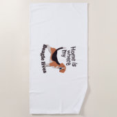 Beagle Zuhause Strandtuch (Vorderseite)