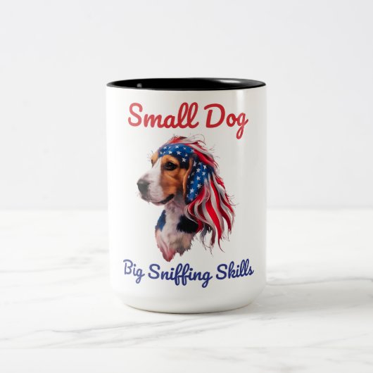 Beagle Zweifarbige Tasse (Mittel)