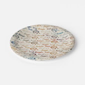 Beaglehundemuster Pappteller (Schrägansicht)