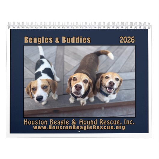 Beagles and Buddies Calendar 2026 Kalender (Titelbild)