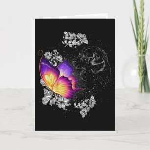 Beagles, die im Paradies mit Schmetterlingshund he Karte