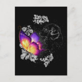 Beagles, die im Paradies mit Schmetterlingshund he Postkarte (Vorderseite)