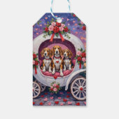 Beagles Dog Valentine's Day Geschenkanhänger (Rückseite)