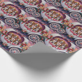 Beagles Dog Valentine's Day  Geschenkpapier (Ecke)