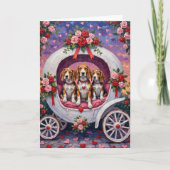 Beagles Dog Valentine's Day Karte (Vorderseite)
