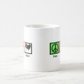 Beagles für eine friedliche Liebe Kaffeetasse (Mittel)